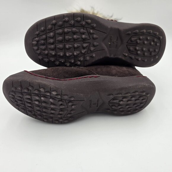 The Mukluks Knit Faux Fur Winter Boots Brown Size 6 Outdoor Snowproof - Picture 5 of 9